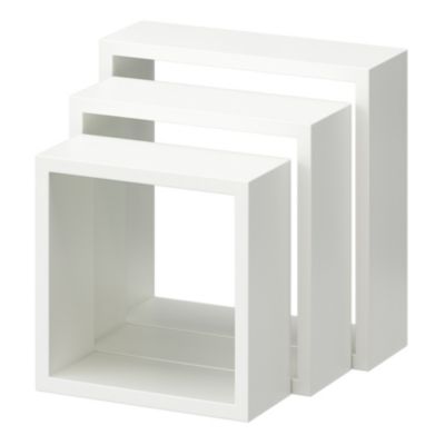 Étagère murale cube modulable Rigga Form, blanc vendue par 3 pièces