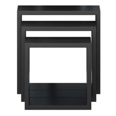 Étagère murale cube modulable Rigga Form, noir vendue par 3 pièces
