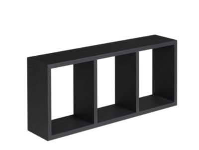 Étagère murale cube noir Triade L.70 x P.15 x H.30 cm Format