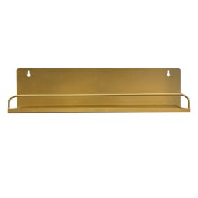 Étagère murale en métal doré L.50 x H.13 cm Ariane