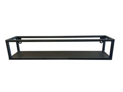 Étagère murale en métal noir L.50 x H.20 cm Ariane