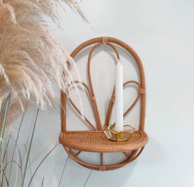 Étagère Murale Flottante En U - 47 Cm - Finition Blanche - Pour Salle