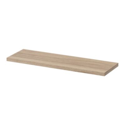 Étagère murale modulable 10 tablettes et 6 échelles effet chêne GoodHome Rigga H. 129 x L. 150 x P. 19 cm