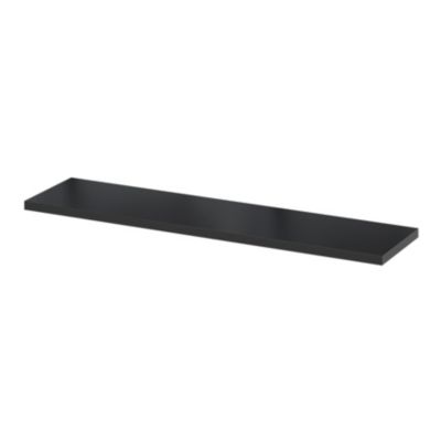 Étagère murale modulable 10 tablettes et 6 échelles effet noyer GoodHome Rigga H. 129 x L. 150 x P. 19 cm