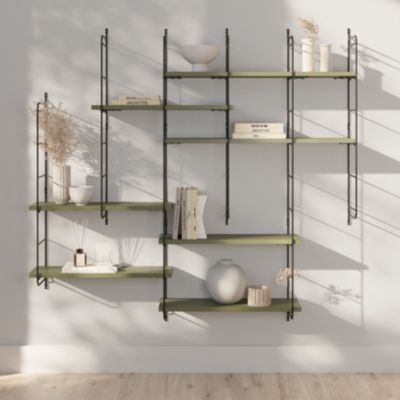 Humberg 4841 Étagère Pour Charges Lourdes 5 Tablettes MDF - 150 X 75 X 30 Cm, Noir