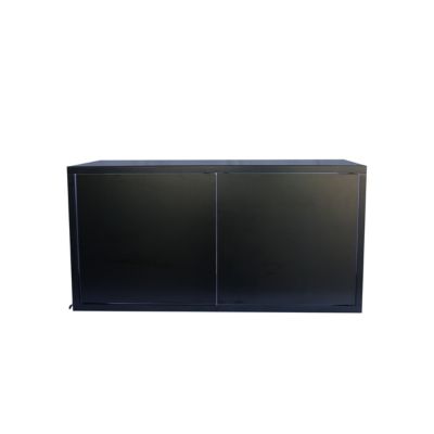 Étagère murale rectangulaire avec portes GoodHome Rigga noir L. 60 cm