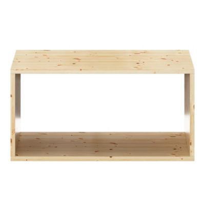Étagère murale rectangulaire en pin massif GoodHome Rigga L. 60 cm