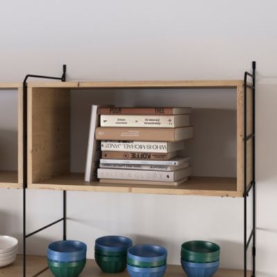 Étagère murale rectangulaire en pin massif GoodHome Rigga L. 60 cm