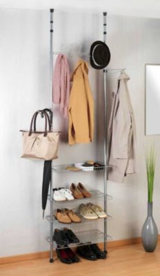 Étagère penderie extensible Apollon Wenko H. 180 à 300 cm argent