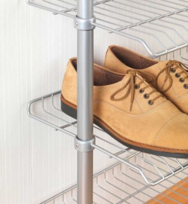 Étagère penderie extensible Apollon Wenko H. 180 à 300 cm argent