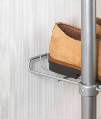 Étagère penderie extensible Apollon Wenko H. 180 à 300 cm argent