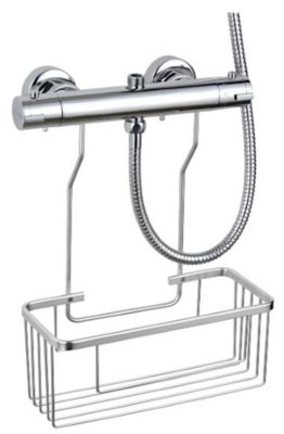 Étagère valet de douche à suspendre au mitigeur, 1 niveau, chrome, MTK