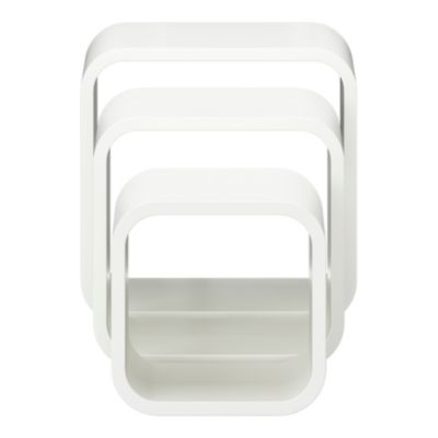 Etagères murales cubes modulables Cusko Form, blanc, 3 pièces