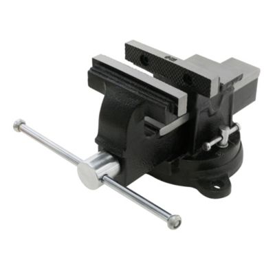 Étau D'Atelier Heavy Duty Pivotant à 360° Mâchoire De Serrage En Fonte Mâchoires En Acier De Qualité Supérieure Fixation Sûre Des Pièces Avec Enclume Et Rainures En Forme De Losange 150mm 12Kg