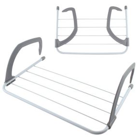 Etendoir séchoir Sèche-linge à radiateur balcon 15x50x29cm