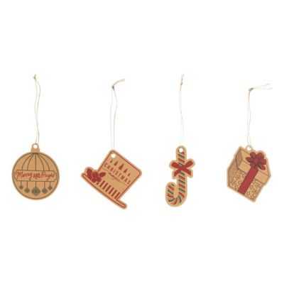 Etiquette pqt kdo tag kraf x12 - feeric lights & christmas