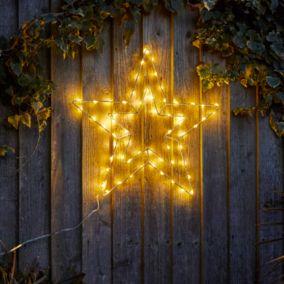 Etoile de Noël lumineuse blanc / chaud pour intérieur/extérieur 60 LED