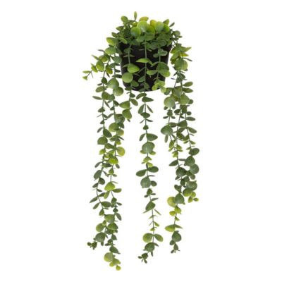 Eucalyptus artificiel en pot Merly vert H51cm- Vert foncé- Atmosphera