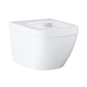 Euro ceramic WC suspendu compact sans bride avec abattant frein de chute (Eurocompact)
