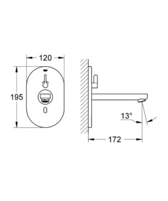 Eurosmart Cosmopolitan E  Robinet infrarouge pour lavabo avec mitigeur et limiteur de température ajustable (36315000)