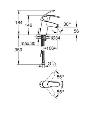 Eurosmart Mitigeur monocommande 1/2" lavabo Taille S (33188002)