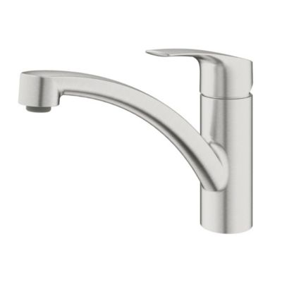 Eurosmart Mitigeur Monocommande Evier, SuperSteel (33281DC3)