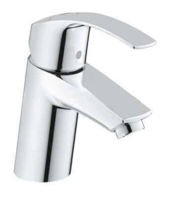 Eurosmart Set Mitigeur lavabo Taille S + Bonde clic clac Grohe pour lavabo avec trop-plein (32154002-CLICCLAC)