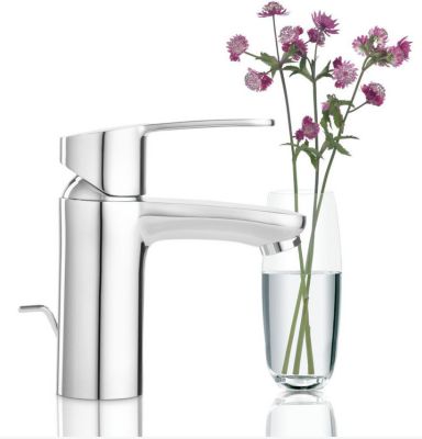 Eurostyle Cosmopolitan Set Mitigeur lavabo Taille S + Bonde clic clac Grohe pour lavabo avec trop-plein (3246820E-CLICCLAC)