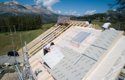 Eurotoit M 103 mm Colis de 4.80 m² R4.65 Panneau polyuréthane 1200X1000 mm pour le toit par l'extérieur