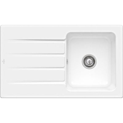 Evier 1 bac 86 x 51 cm VILLEROY ET BOCH Architectura 50 Blanc