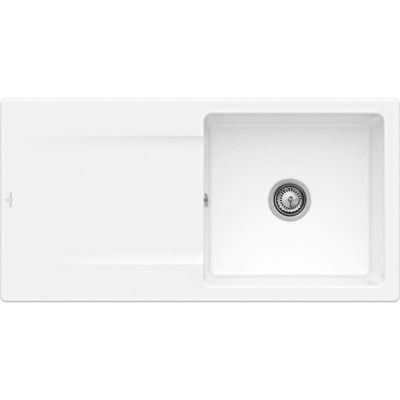 Evier 1 bac VILLEROY ET BOCH Siluet 60 Blanc CeramicPlus