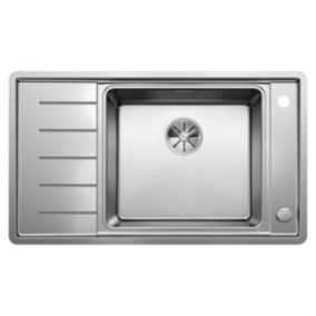 Evier Blanco Andano XL 6S-IF Compact - Inox Lisse - Egouttoir A gauche