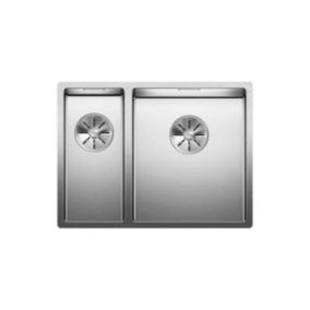 Evier Blanco Claron 340/180-U Inox InFino - Inox Lisse