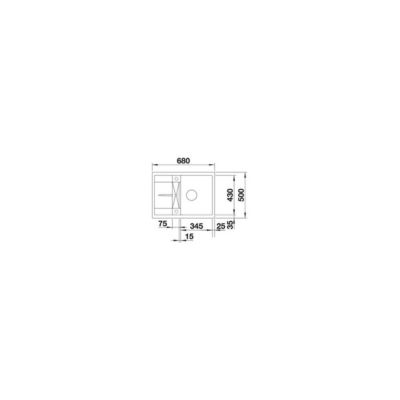 Evier Blanco Metra 45S Compact Silgranit - BLANC SOFT - Vidage : Automatique