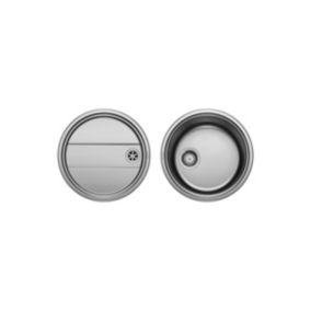 Evier Blanco Rondoset Inox - Inox Lisse