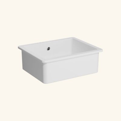 Evier céramique blanc VitrA ARKITEKT 1 bac