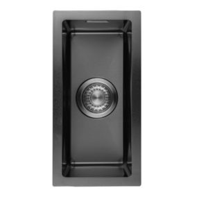 Evier cuisine 1 bac Inox LOMAZOO Belnem 22 cm Anthracite