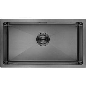 Evier cuisine Inox LOMAZOO Sierra 70 cm Anthracite