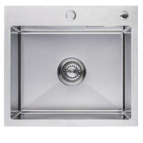 Evier cuisine LOMAZOO Kyle 45 cm Inox avec distributeur de savon