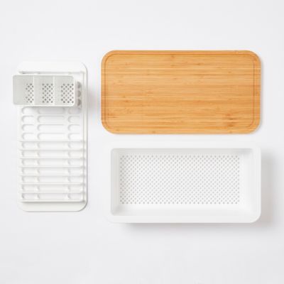 Évier de cuisine en granit noir 1 bac à encastrer GoodHome Romesco + égouttoir