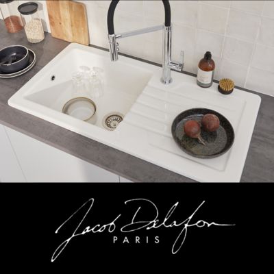 Evier à encastrer 1 bac JACOB DELAFON Gaspard