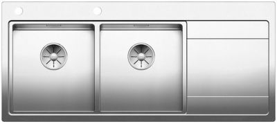 Evier à encastrer 80cm automatique inox Blanco 521664 divon ii 8 s-if