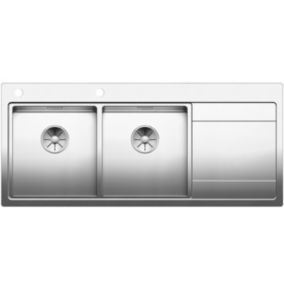 Evier à encastrer 80cm automatique inox Blanco 521664