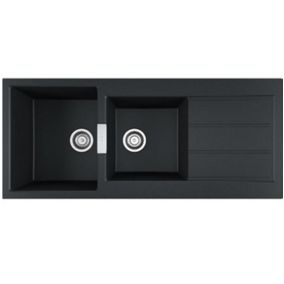 Evier à encastrer 80cm carbone Franke 915175