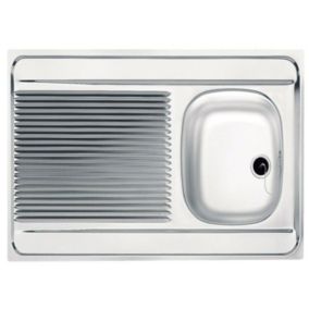 Evier - FRANKE - MAN711-800 - Inox - Réversible - 1 bac
