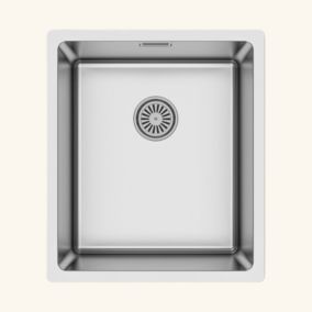 Evier inox sous-plan SUZON 1 bac 380x440