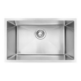 Évier sous-plan en inox finition inox 1 bac à encastrer Essebagno 76