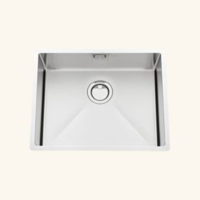Evier sous-plan inox nid d'abeille VIBRATO Luisina 1 bac 570x450 mm