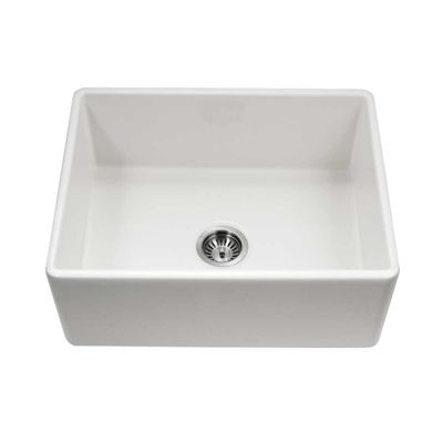 Evier timbre d'office 66cm en céramique blanc