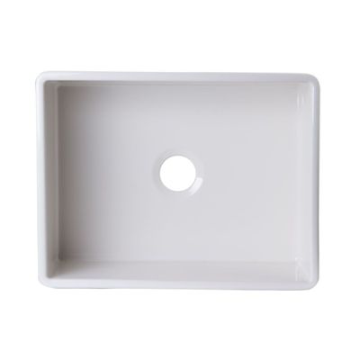 Evier timbre d'office 66cm en céramique blanc